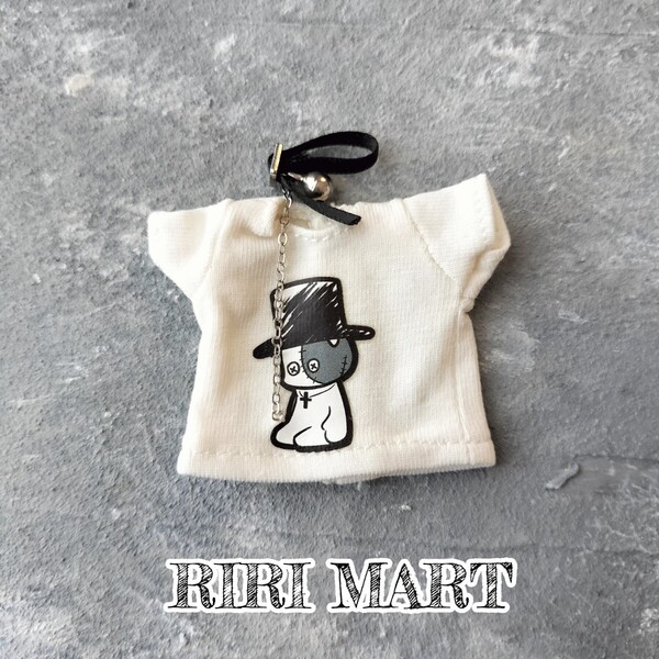 黄ばみあり【ホワイト 白②】オビツ11 首輪付きTシャツ ねんどろいどどーる トップス 半袖