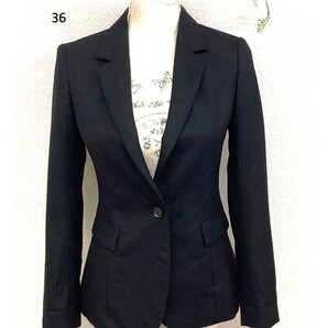 ユナイテッドアローズ レディース 長袖 テーラード ジャケット 36 ブラック