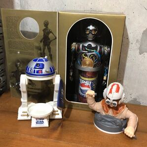 【即決/送料無料】STAR WARS スターウォーズノベルティビッグフィギュア3種セットまとめ売り C-3PO R2-D2 アナキン・スカイウォーカー 美品