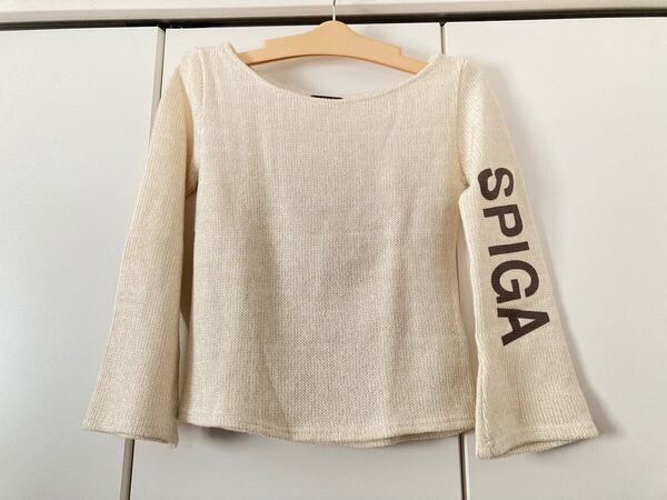 SPIGAスピーガセーターニット ホワイト系ゴールド