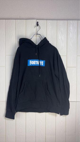 FORTNITE ブラック パーカー 43cm 60cm サイズL