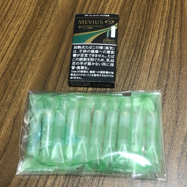 新品未使用 プルームテック・プラス ウィズ2 専用 純正カートリッジ 10本 ミント メンソール プレミアムゴールド メビウス a-3
