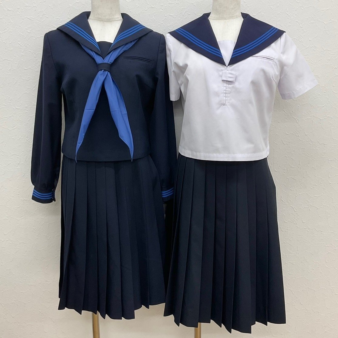 O526/T(中古)栃木県 宇都宮市立城山中学校 女子制服5点 /155A/S/M/