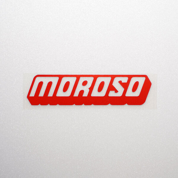 新品・未使用☆MOROSO モロソ カッティングステッカー レッド 1枚 縦37mm×横150mm |デカール|切り文字|切文字|新品|送料無料