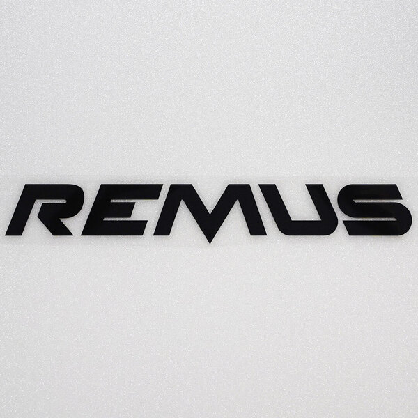 新品・未使用☆REMUS レムス カッティングステッカー ブラック 1枚 縦27mm×横200mm デカール | 切り文字 | 切文字 | 新品 | 送料無料