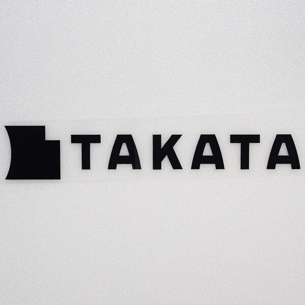新品・未使用☆TAKATA タカタ カッティングステッカー ブラック 1枚 縦36mm×横200mm |デカール|切り文字|切文字|新品|送料無料