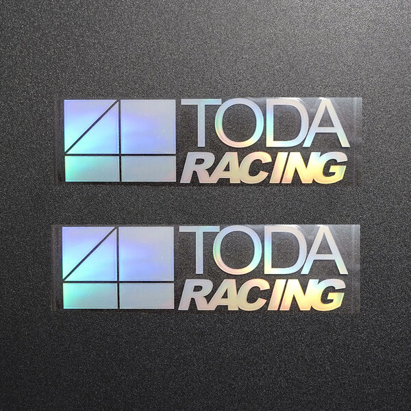 新品・未使用☆TODA RACING 戸田レーシング カッティングステッカー オーロラ 2枚 縦44mm×横150mm |切り文字|切文字|新品|送料無料