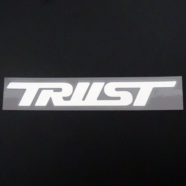 新品・未使用☆TRUST トラスト カッティングステッカー シルバー 1枚 縦28mm×横200mm |デカール|切り文字|切文字|新品|送料無料