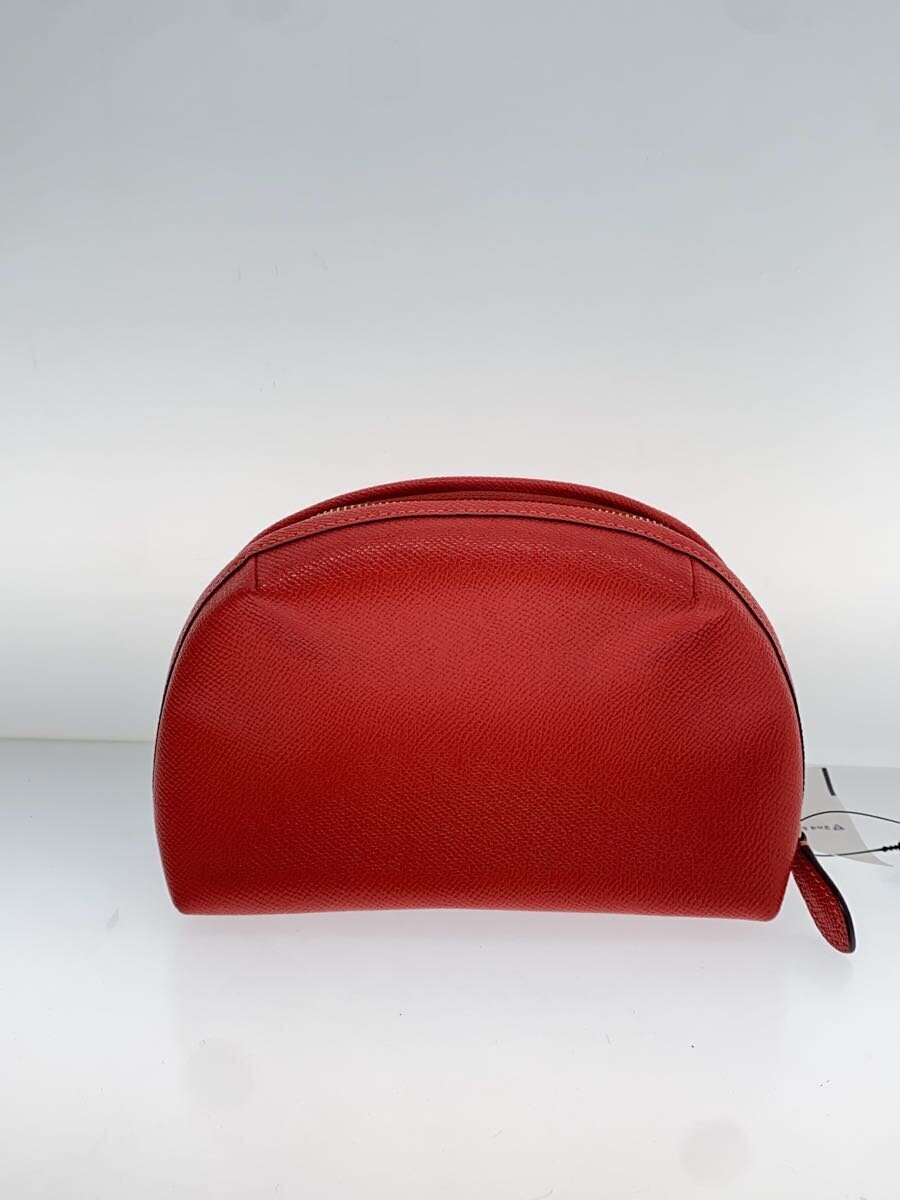 COACH◆ポーチ/レザー/RED/C3489 COACH◆ポーチ/レザー/RED/C3489
