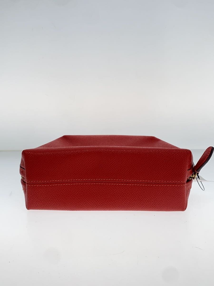 COACH◆ポーチ/レザー/RED/C3489 COACH◆ポーチ/レザー/RED/C3489