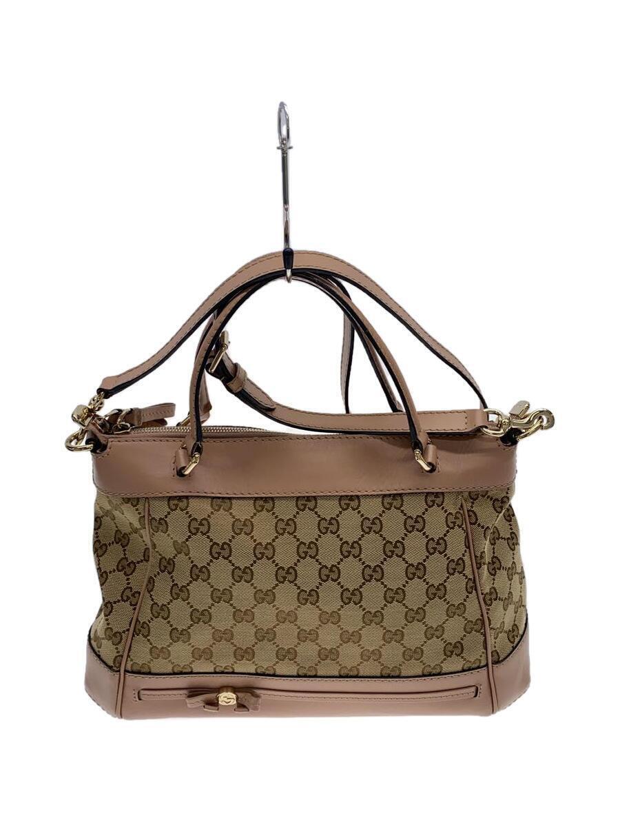 GUCCI◆ハンドバッグ_メイフェア_GGキャンバス/レザー/BEG/総柄/269894