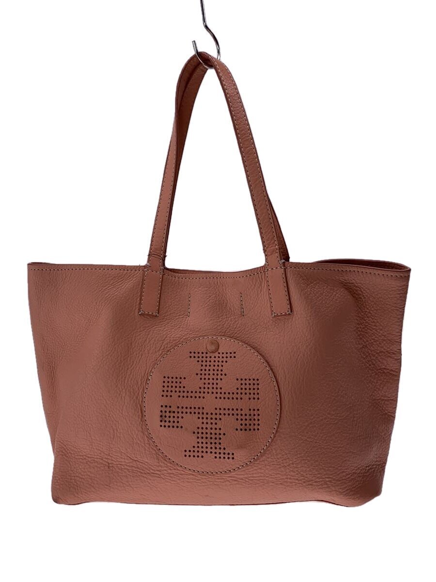 TORY BURCH◆トートバッグ/レザー/PNK