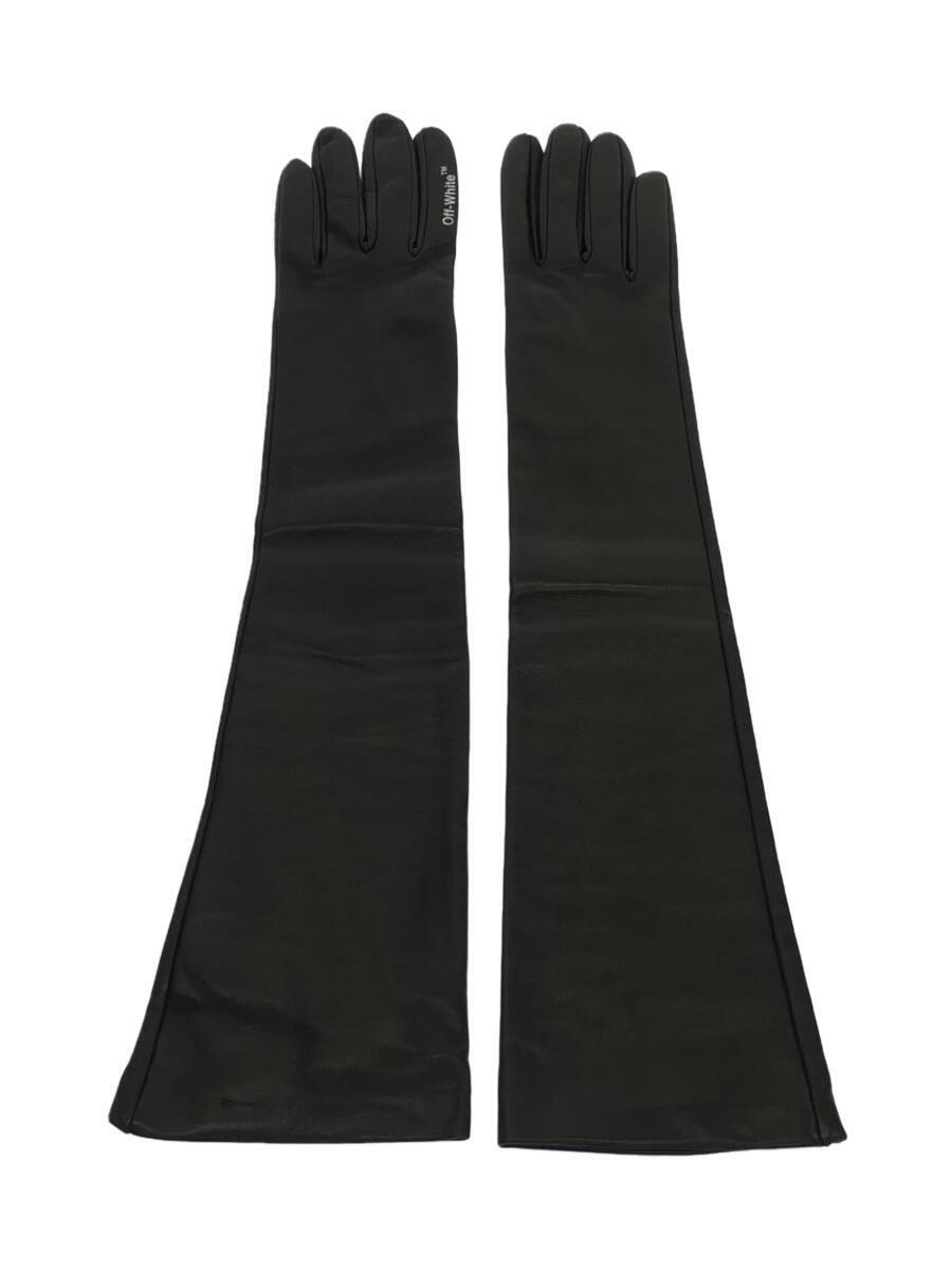 美品 ボッテガヴェネタ レディース レザーロンググローブ 黒革
