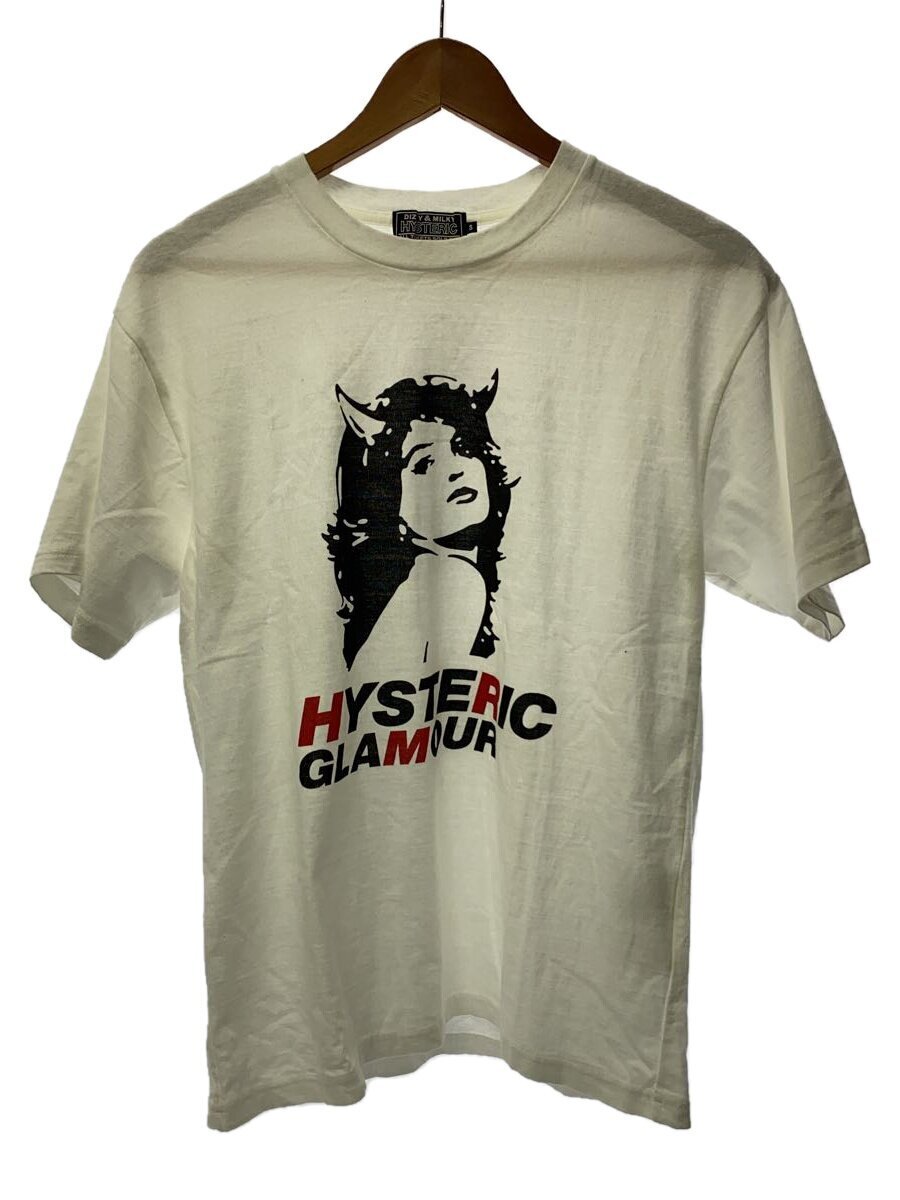 HYSTERIC GLAMOUR◆Tシャツ/S/コットン/WHT/02241ct03