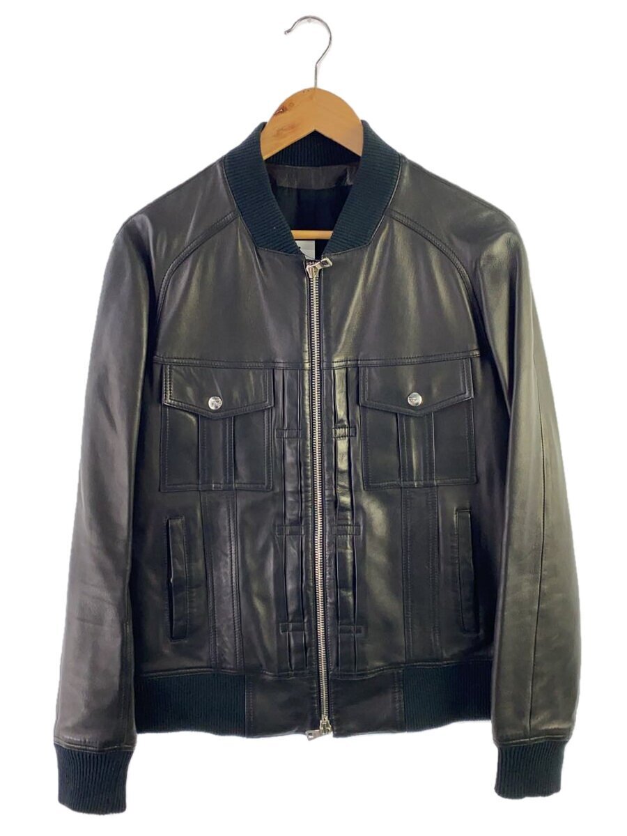 美品 Balmain バルマン レザージャケット フォックスファー 羊革