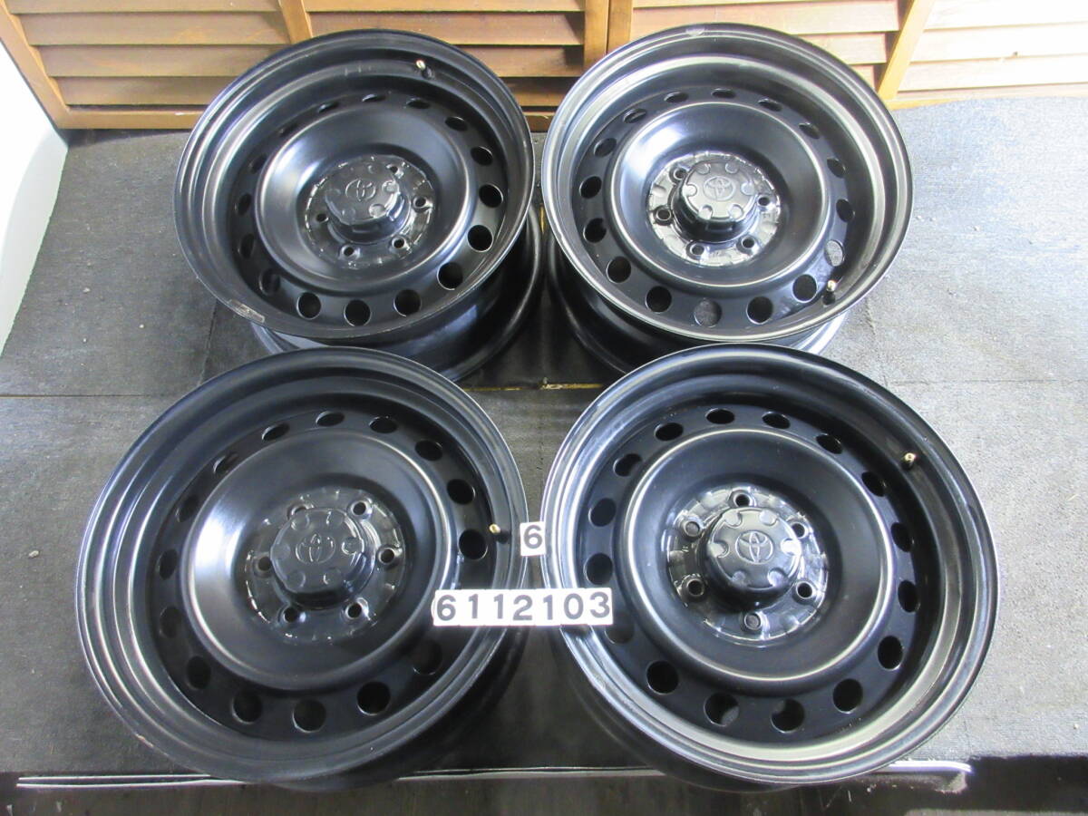 ①【USED】ハイラックスサーフ215 タイヤ付き 純正スチール