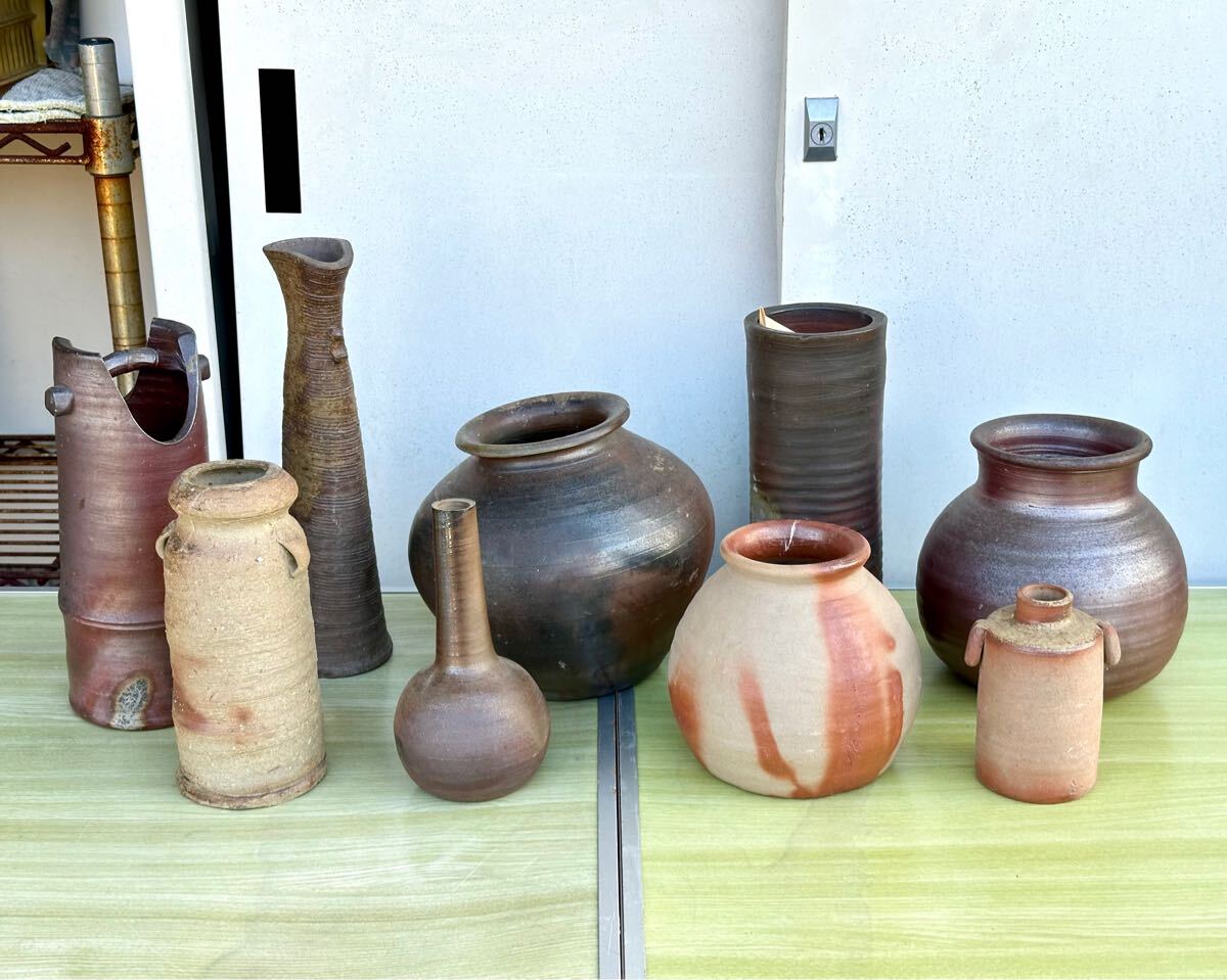パピ太郎 花入 4種類 備前 森本英助など - 工芸品
