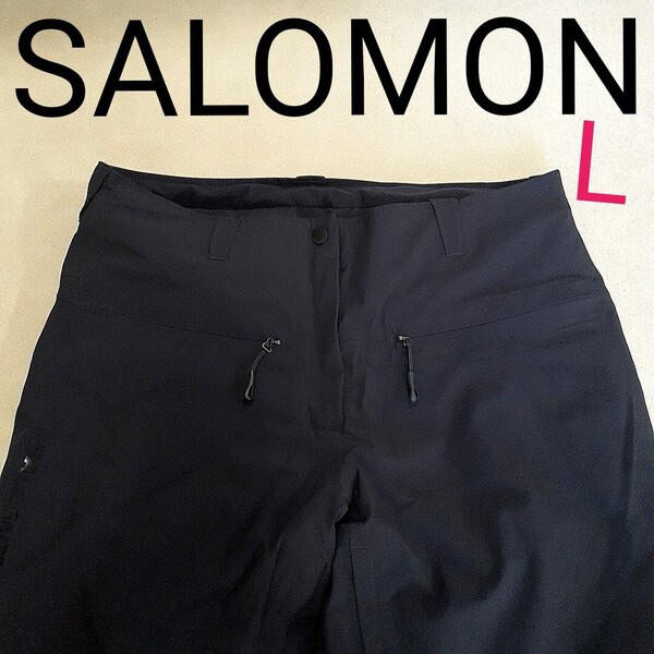 【超美品】SALOMON サロモン スノーボード パンツ スノボ パンツ 人気ブランド 人気色 高機能生地 レディースL