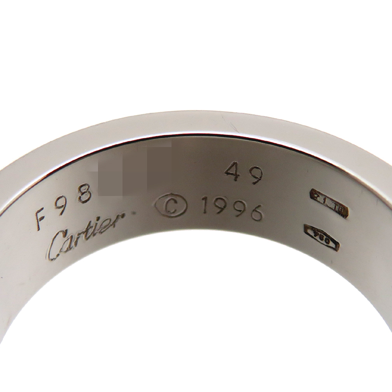 ［飯能本店］CARTIER カルティエ #49 ラブ B4084700 リング・指輪 750ホワイトゴールド 8.5号 レディース DH82546