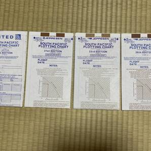 United Airlines ユナイテッド航空 プロッティングチャート Jeppesen ジェプセン オリエンテーションチャート パイロット 航路図 南太平洋