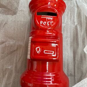 郵便ポスト 貯金箱 陶器 レトロ