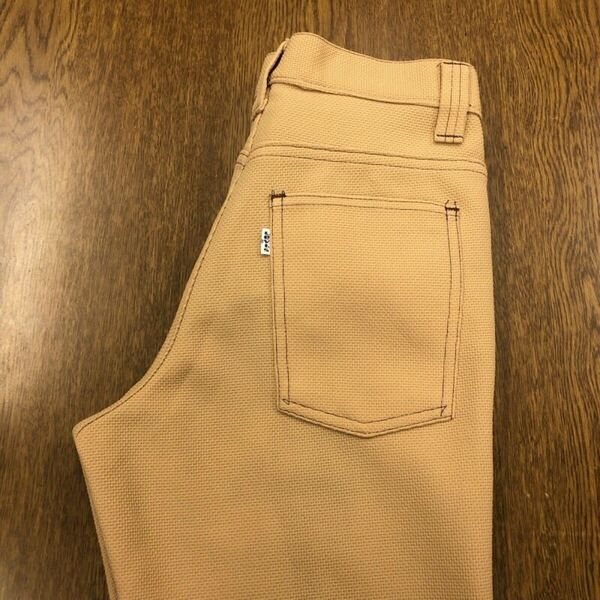 【FL236】Levi's TAILORED JEANS ブーツカット ワークパンツ ベージュ 42TALON ZIP センタープレス ブランド古着 リーバイス 送料無料