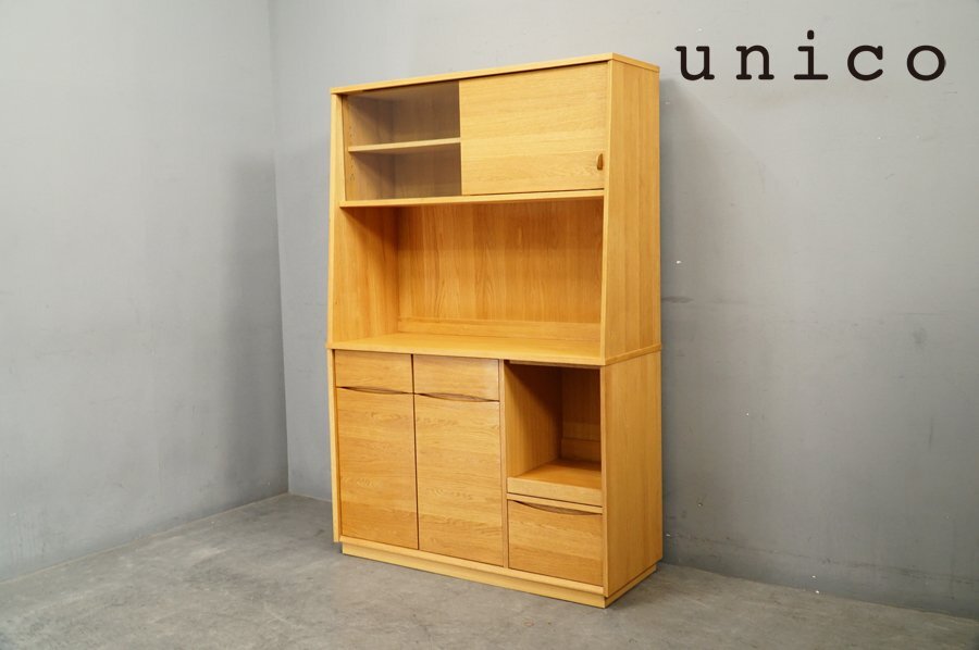 Yahoo!オークション -「unico signe」(食器棚) (棚 Yahoo!オークション -「unico signe」(食器棚) (棚