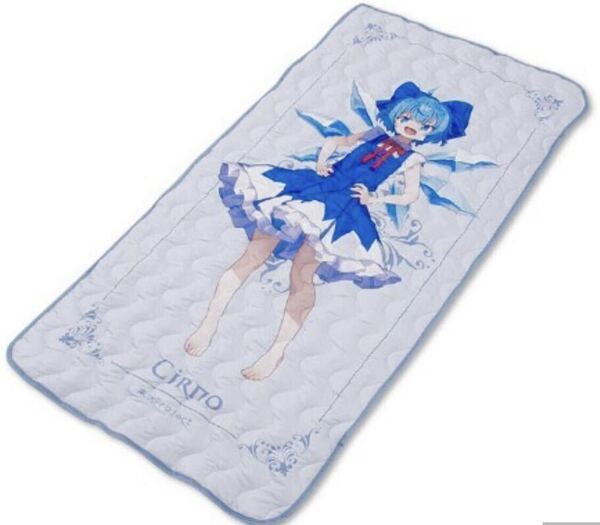 新品 東方プロジェクト チルノ 敷きパッド シングルサイズ 100㎝x205㎝ 上海アリス幻樂団 妖精大戦争 東方紅魔郷 東方project 匿名配送