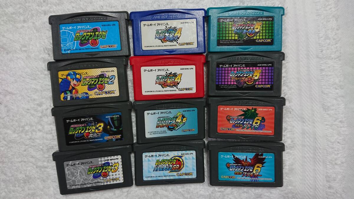 【高い素材】 GBA ロックマンエグゼ BLACK ゲームボーイアドバンス 12本セット ロールプレイング