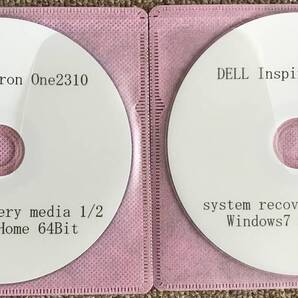 DELL★一体型PC「Inspiron One 2310」(Windows7/64bit)★システムリカバリメディア★DVD-R(2枚)