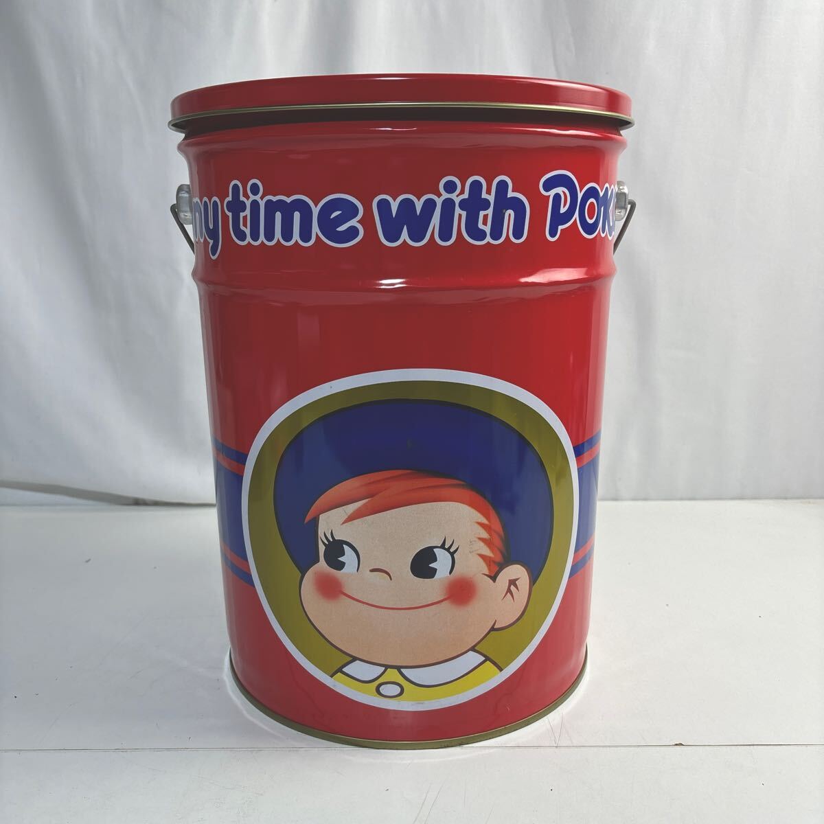 昭和レトロ 不二家 ペコちゃん アルミ缶セット バケツ 当時物