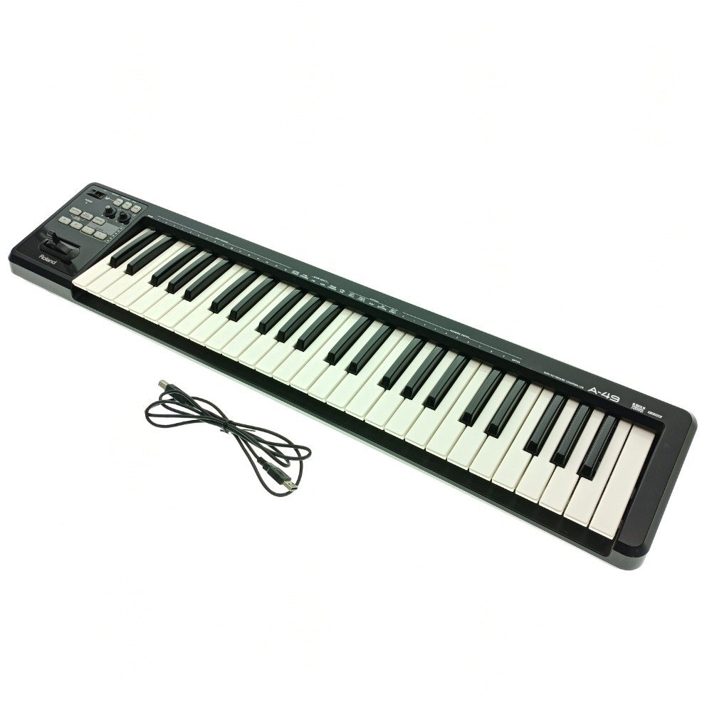 中古】 ROLAND A-49 WH MIDIキーボードコントローラー([USED