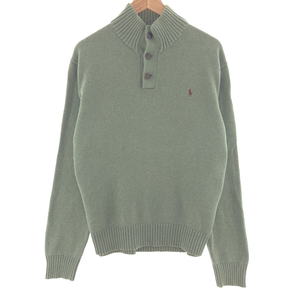 古着 ラルフローレン Ralph Lauren POLO RALPH LAUREN ハーフボタン コットンニットハーフボタンセーター メンズXL /taa001465 ss2501_50