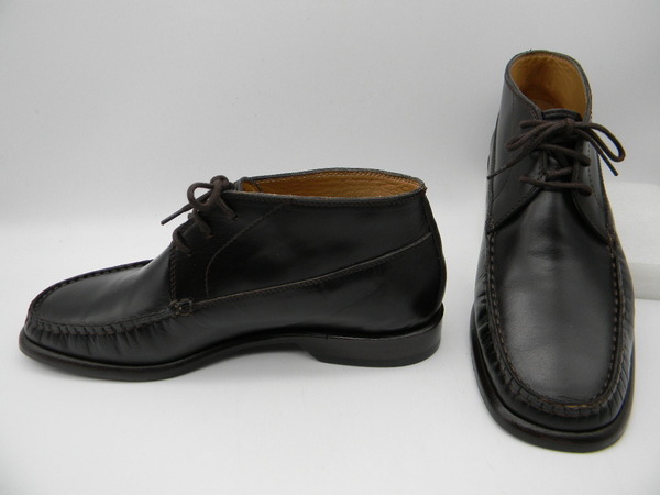 ♪☆【 STUDIO POLLINI 】◆ 革ブーツ(37・1/2)24.5cm位 こげ茶色 イタリア製 ポリーニ