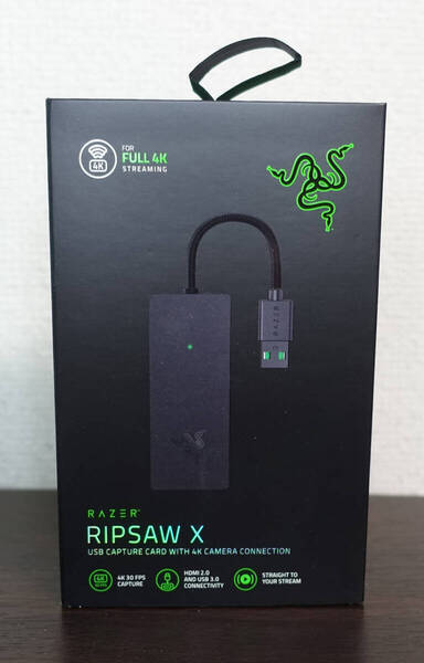 Razer Ripsaw X ビデオキャプチャーカード 最大4K/30fps動画 USB3.0/HDMI2.0接続 配信用カメラ接続対応 超低レイテンシー 保証