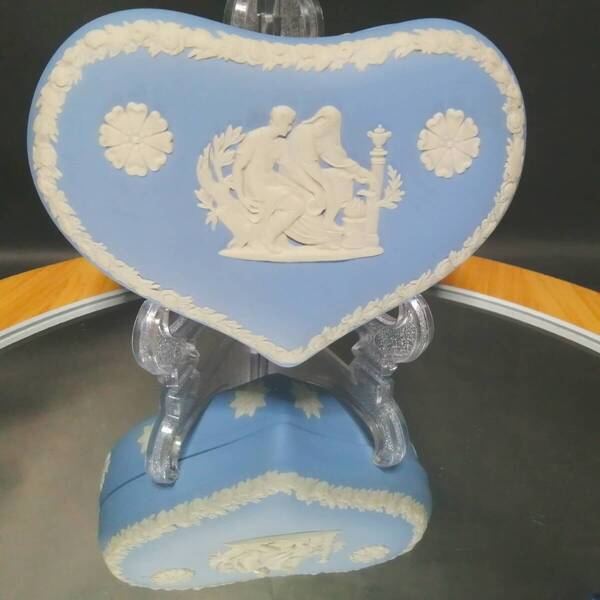 未使用◇自宅保管 ウェッジウッド ジャスパー 小物入れ ボンボニエール WEDGWOOD