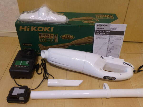 〇送料無料 未使用品 HIKOKI 10.8Vコードレスクリーナー R12DA(ESW)カプセル式