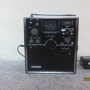 SONY ソニー スカイセンサー ICF-5800 難あり FM専用ラジオ ワイドFM対応調整 電源表示付 AC/DCアダプター付 動作確認品 13-14