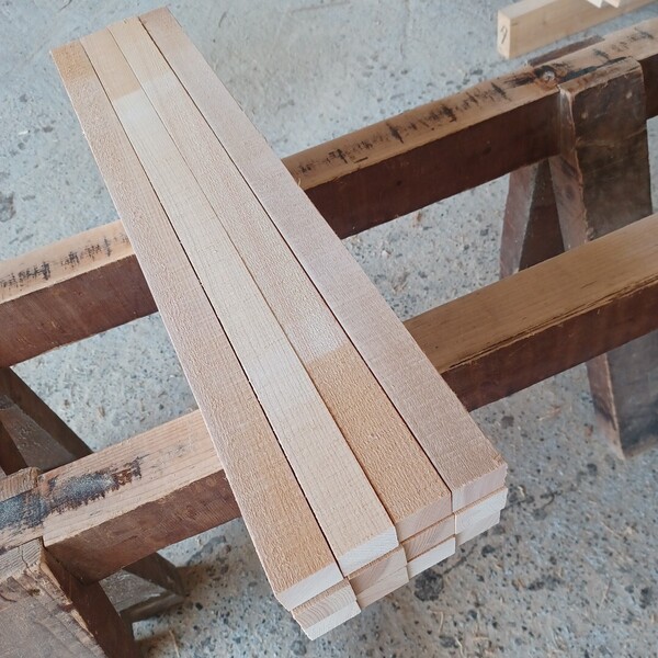 角材-921【67×3.5×3cm】 国産ひのき 角材 12本セット 枠組み 脚 工作 一枚板 無垢材 桧 檜 DIY