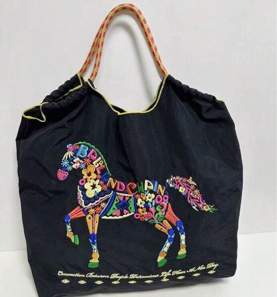 乗馬 馬 Ball&Chain バッグ カラフル Mサイズ 黒 新品