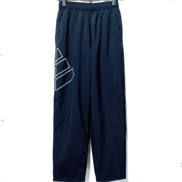 特価/未使用【サイズ=160cm】adidas/アディダス/ボーイズ/トリコット裏地/ルーズフィット/ブレーカー/パンツ/胴囲62~70cm/navy