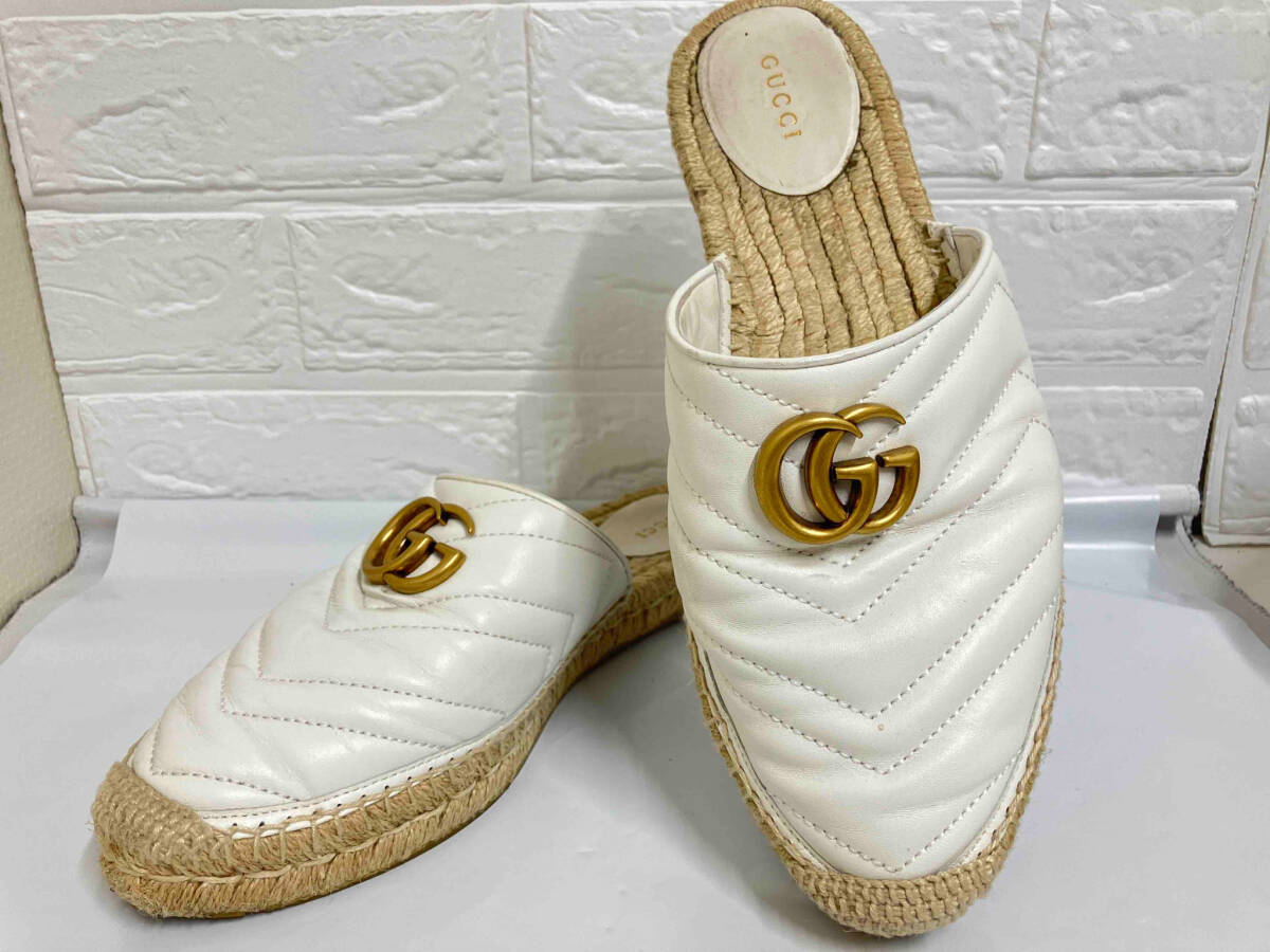 中古★GUCCI★エスパドリーユ サンダル 37サイズ 新古 Yahoo!オークション -「グッチ エスパドリーユ」の落札相場