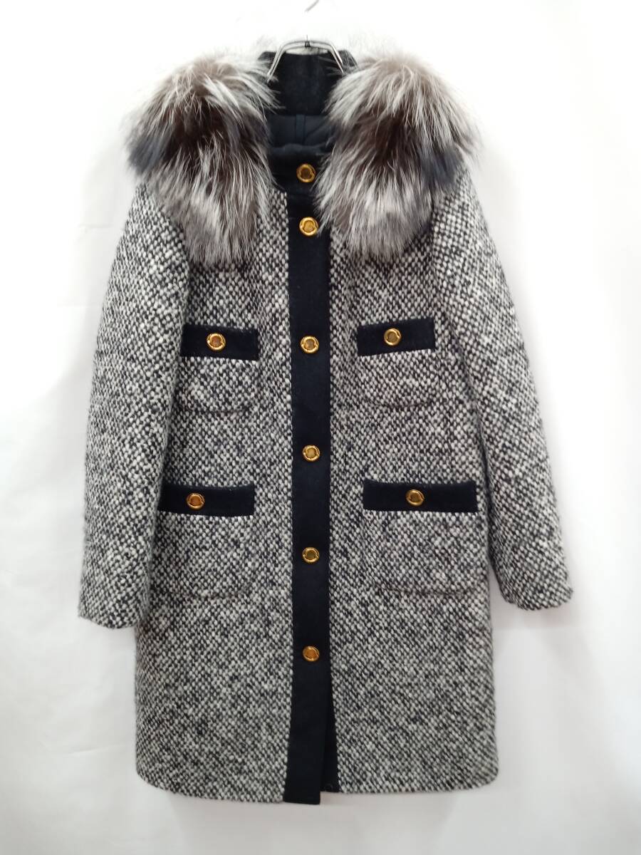【新品未使用 2024年 最新モデル】MONCLER　ツイードダウンコート 2025年最新】Yahoo!オークション -「モンクレール ツイード