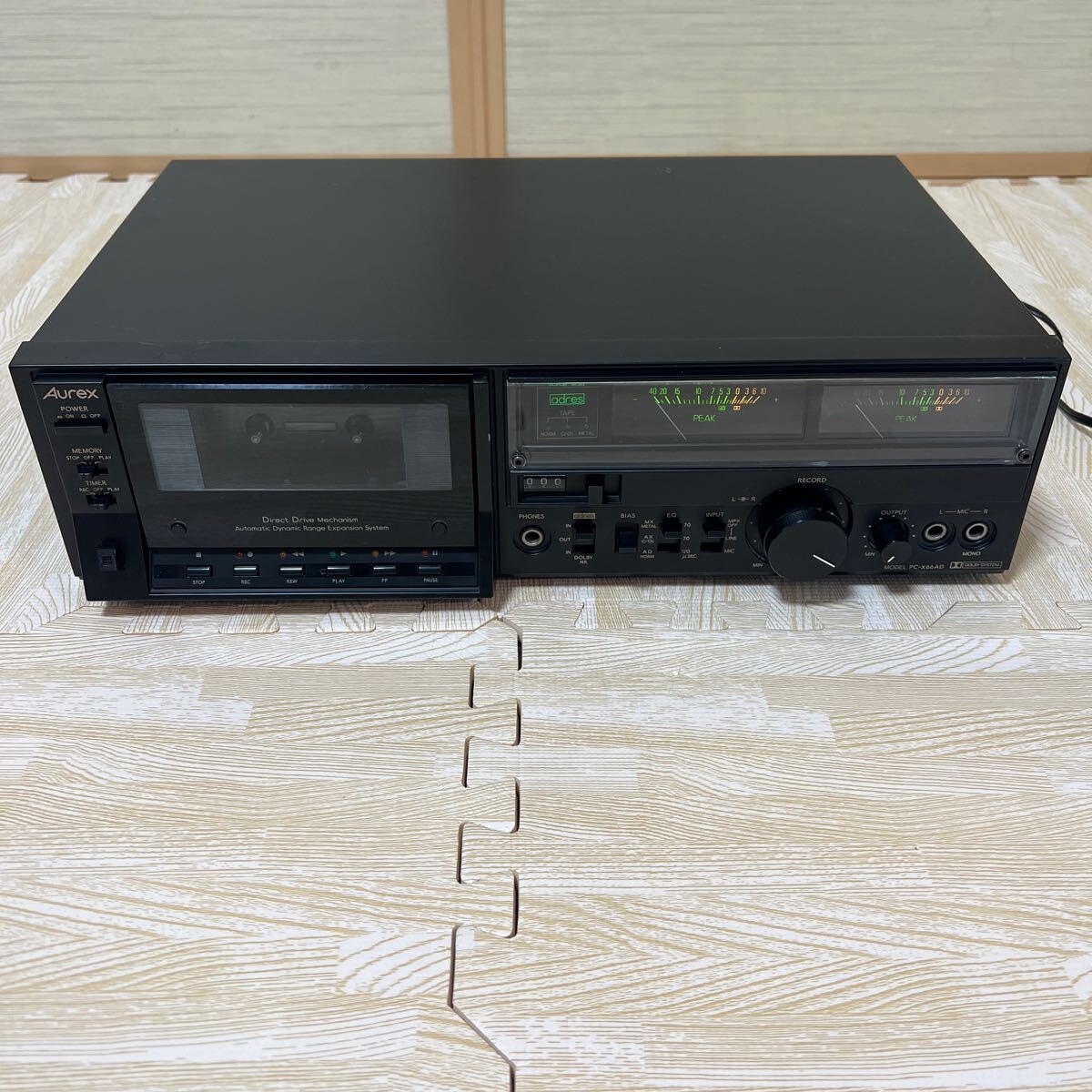Yahoo!オークション -「aurex pc-x66ad」(一般) (カセットデッキ Yahoo!オークション -「aurex pc-x66ad」(一般) (カセットデッキ