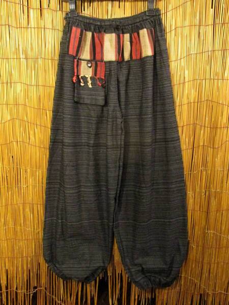 【SALE】⑥新品*男女兼用*コットン素材*ナガ族*ふんわり*アラジンパンツ