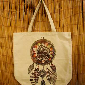 ⑦新品*男女兼用*キャンバス生地*プリント*ビッグサイズ*トートバッグ