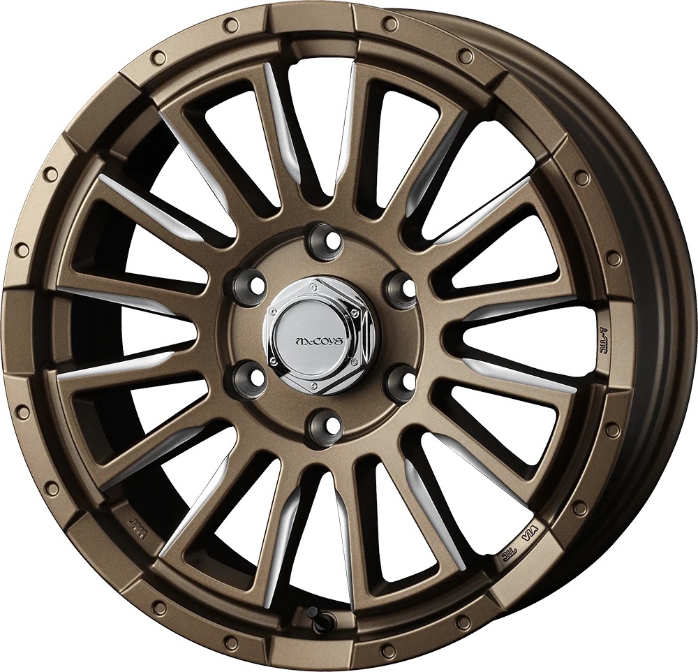 WEDS ウェッズ McCOYS RV-5 ハイエース 用 ホイール 17インチ 6H139.7 6.5J+38 4本 6穴 マッコイズ アールブイファイブ ブロンズミーリング