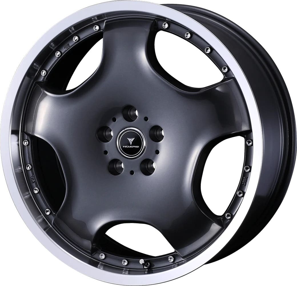 WEDS ウェッズ NOVARIS ASSETE D1 ホイール 18インチ 5H114.3 7J+40 1本 5穴 ノヴァリス アセット ガンメタ/リムポリッシュ