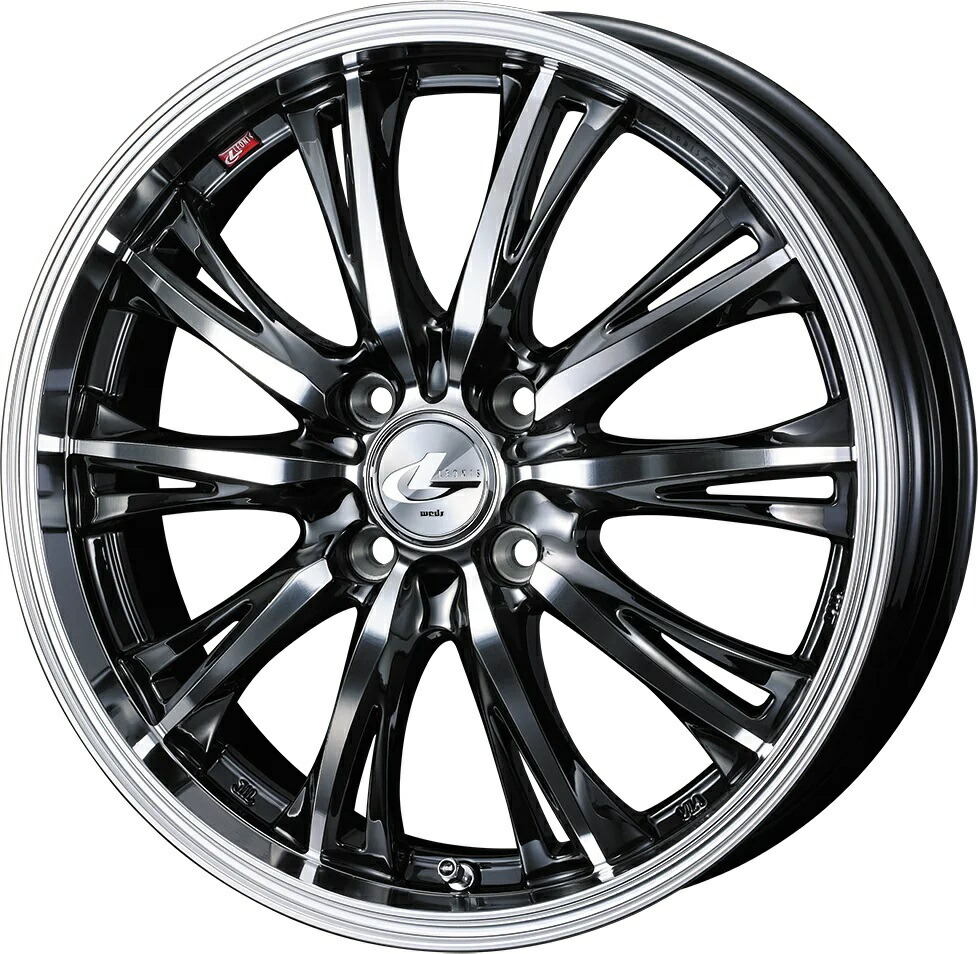 WEDS ウェッズ LEONIS RT ホイール 16インチ 4H100 6J+42 1本 4穴 レオニス ブラックメタルコート/ミラーカット BMCMC