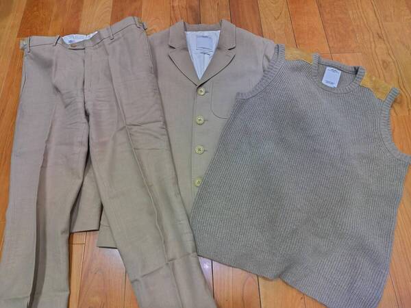 visvim ブレザー×ニットベスト×スラックス3点セット FOLKLOREBLAZER UK COMMANDVEST CORNELPANTS/size2/brigadier fbt thorson